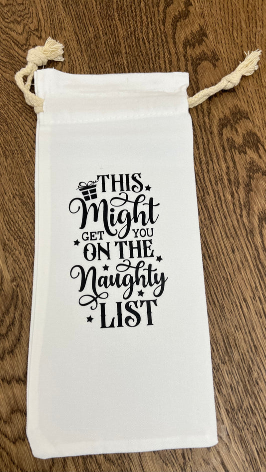 This might get you on the naughty list-booze bag